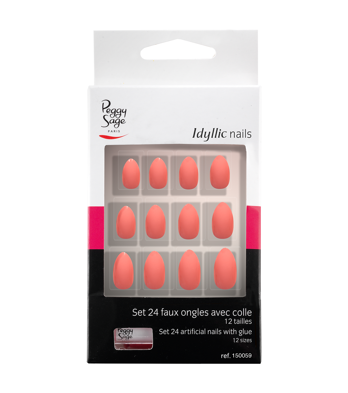 PEGGY SAGE  SET 24 UNGHIE FINTE IDYLLIC NAILS - PINK STILETTO