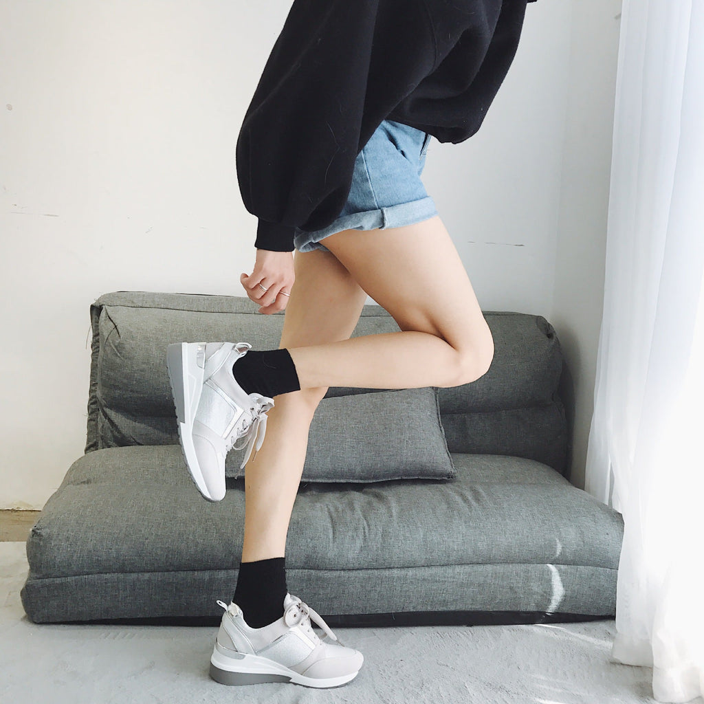Scarpe a rete in stile casual coreano, in stile britannico