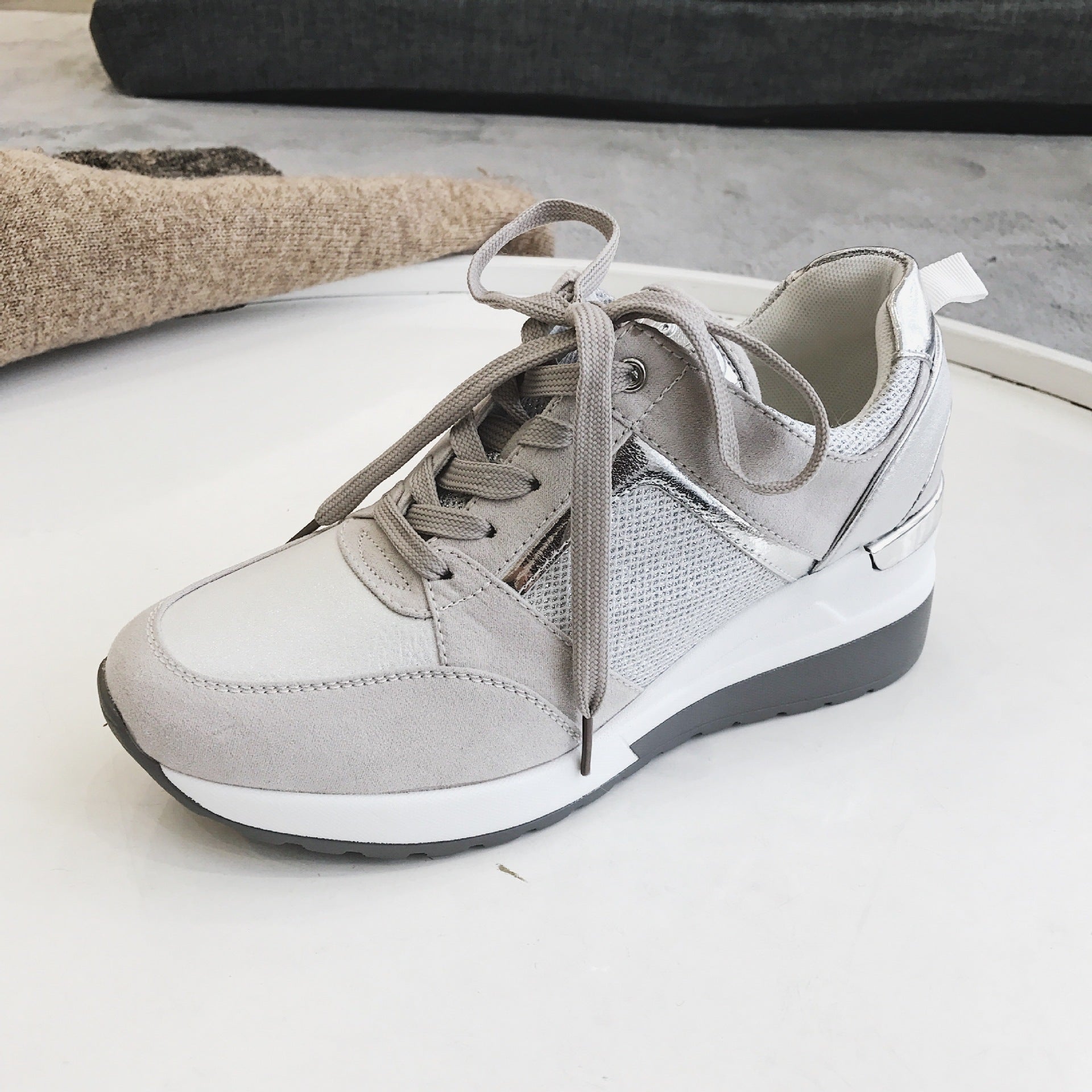 Scarpe a rete in stile casual coreano, in stile britannico