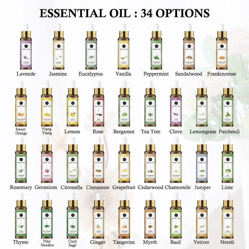 Olio essenziale per aromaterapia 10 ml: olio essenziale puro alla rosa e lavanda