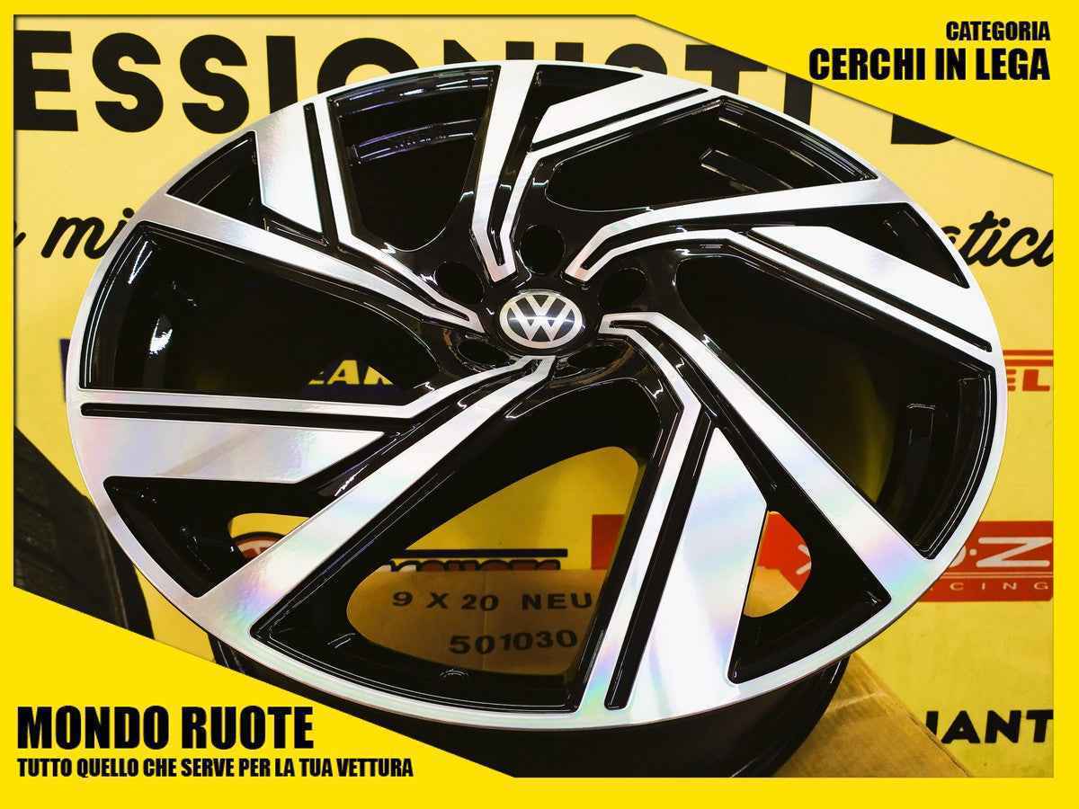 KIT4 Cerchi In Lega AC521 da 20 Pollici per VOLKSWAGEN T-ROC TIGUAN ALLSPACE