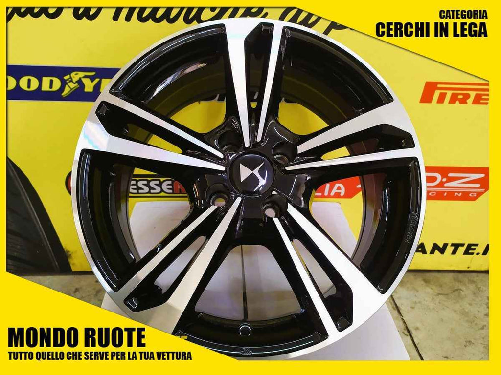 4 KIT Cerchi in Lega Nuovi MAK EMBLEMA da 15 Pollici per DS DS3 / CABRIO (2010-2018)