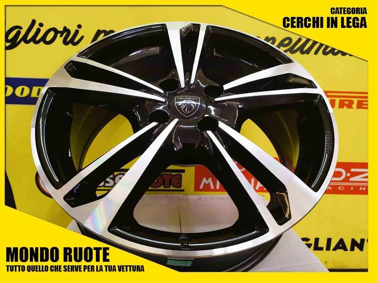 4 KIT Cerchi in Lega Nuovi MAK EMBLEMA da 15 Pollici per PEUGEOT 301 (Dal 2013) - 30