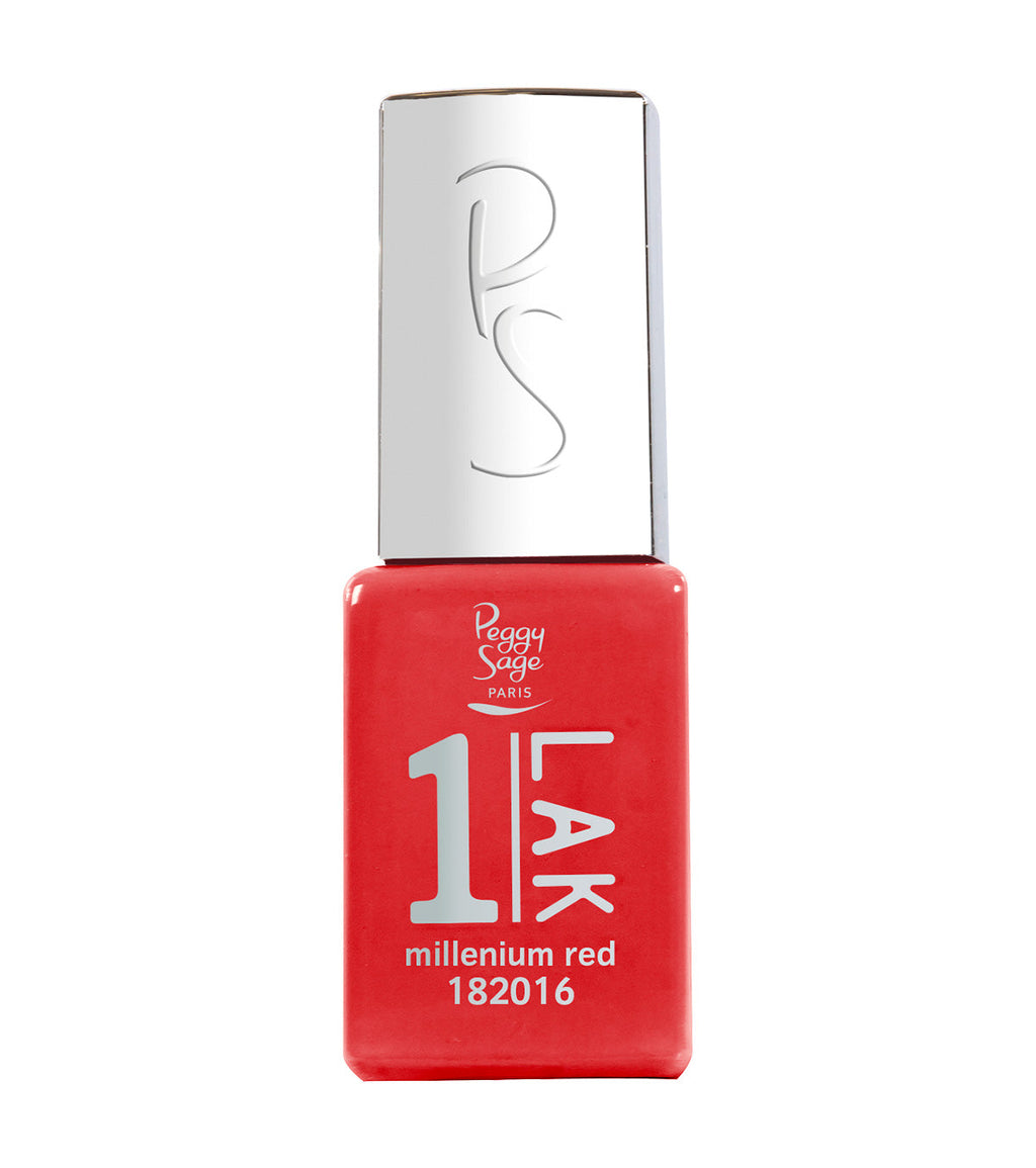 PEGGY SAGE  ONE-LAK 1-STEP GEL POLISH MILLENIUM RED - 5ML