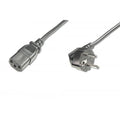 Digitus Power Cord - CEE 7/7 (Typ-F) 90 angled - C13 M/F - 1.8m - H05VV-F3G 0.75qmm - Black [AK-440100-018-S]