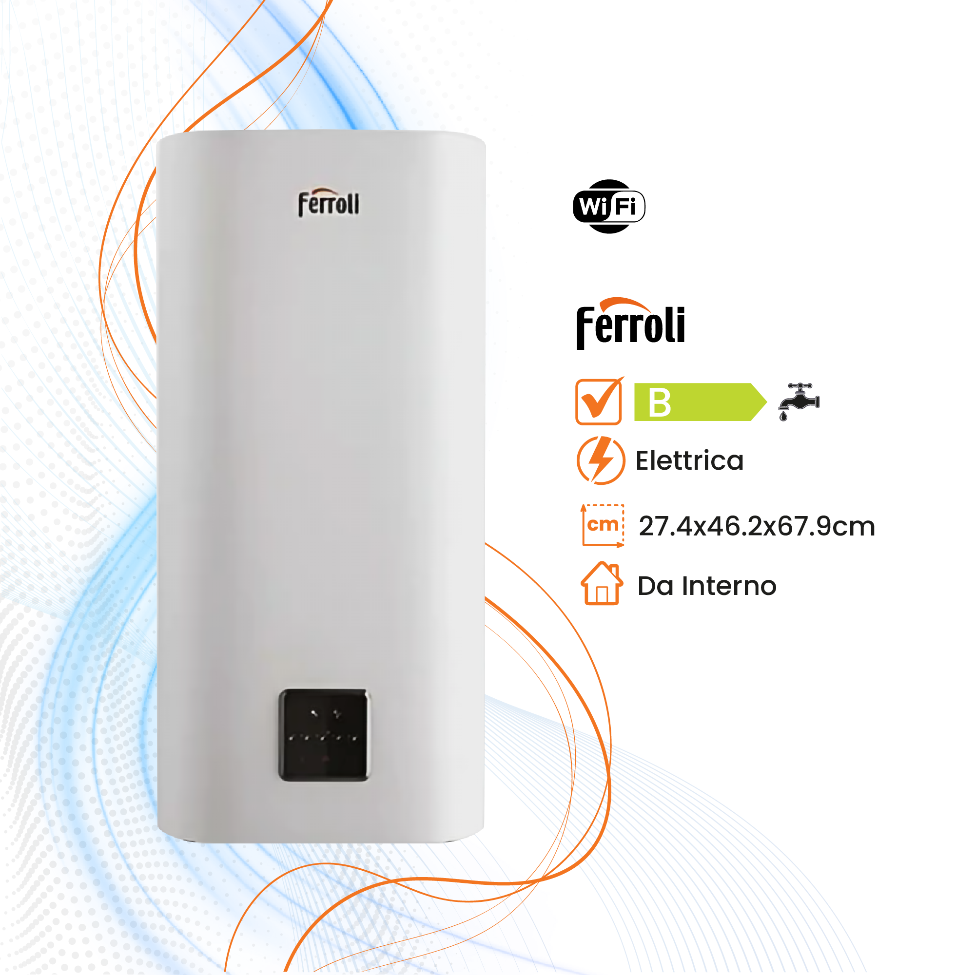 Scaldabagno Ferroli Titano Twin Elettrico WiFi