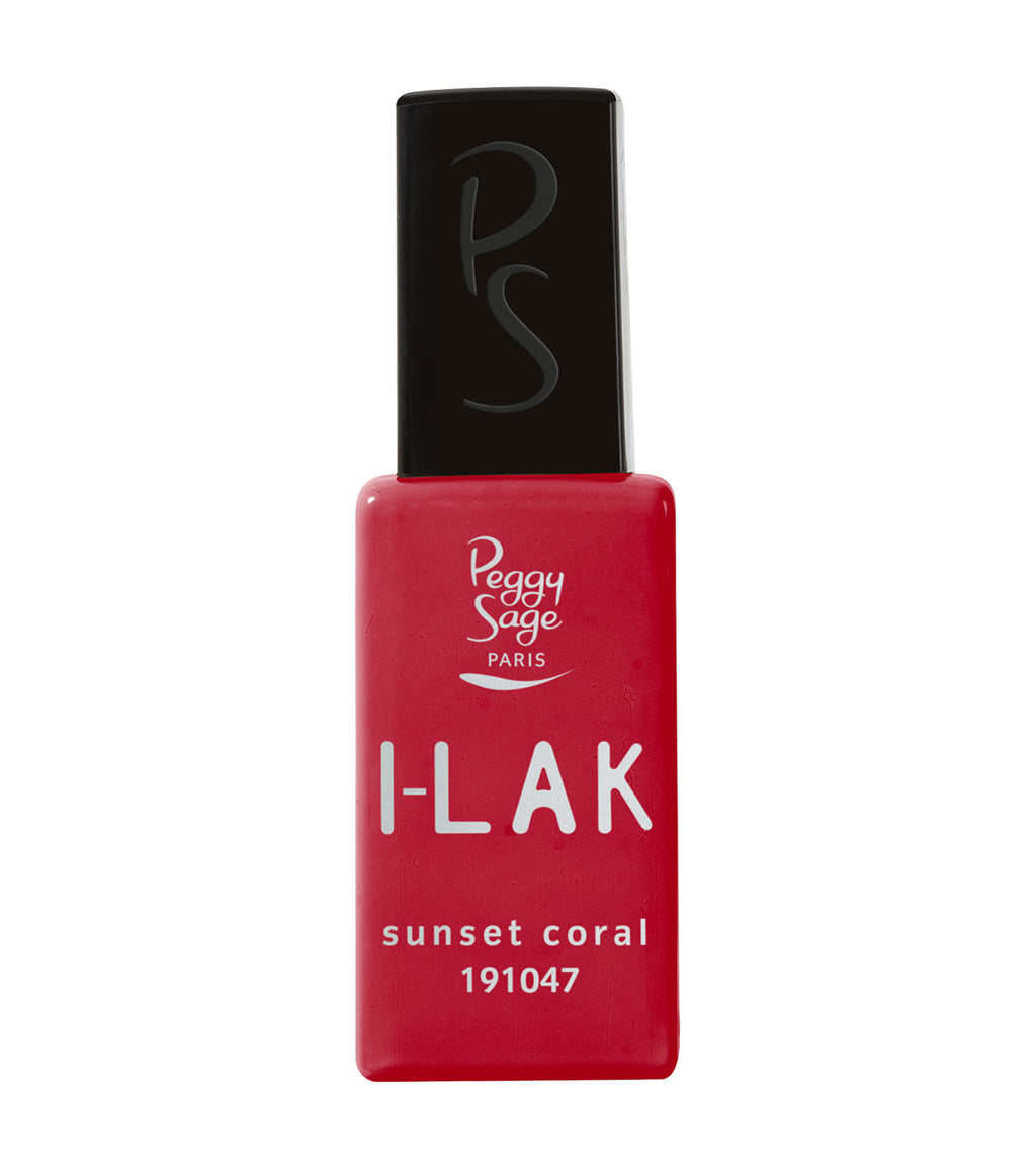 PEGGY SAGE  I-LAK SOAK OFF GEL POLISH SUNSET CORAL - 11ML