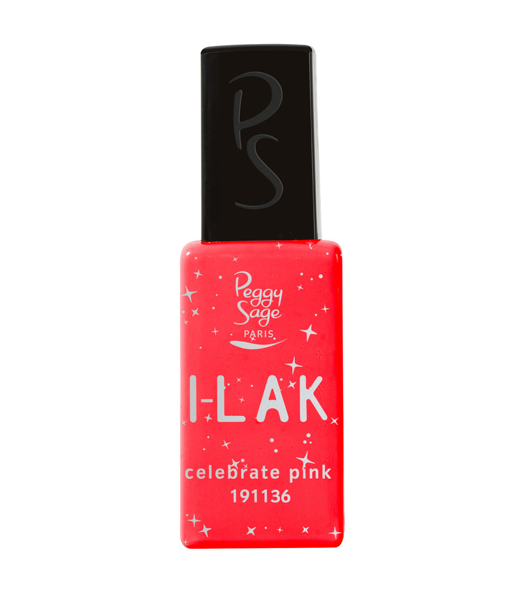 PEGGY SAGE  I-LAK SOAK OFF GEL POLISH CELEBRATE PINK - 11ML