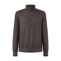 MAGLIA COLLO ALTO MARRONE
