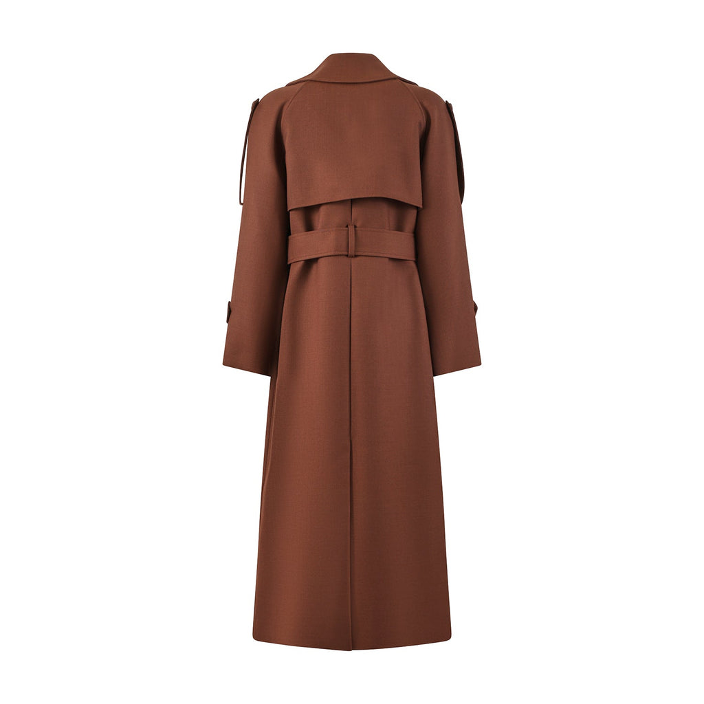 TRENCH MARRONE