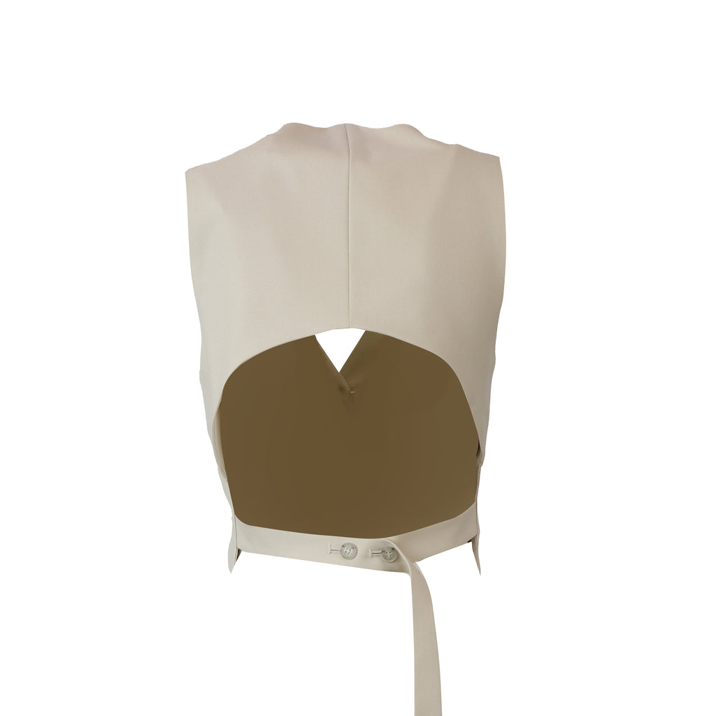 GILET FIAMMA AVORIO
