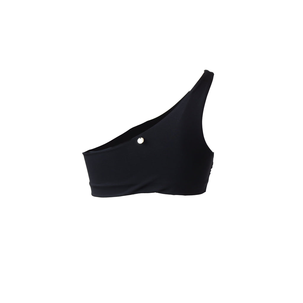 TOP MARE ALISIA MONOSPALLA NERO