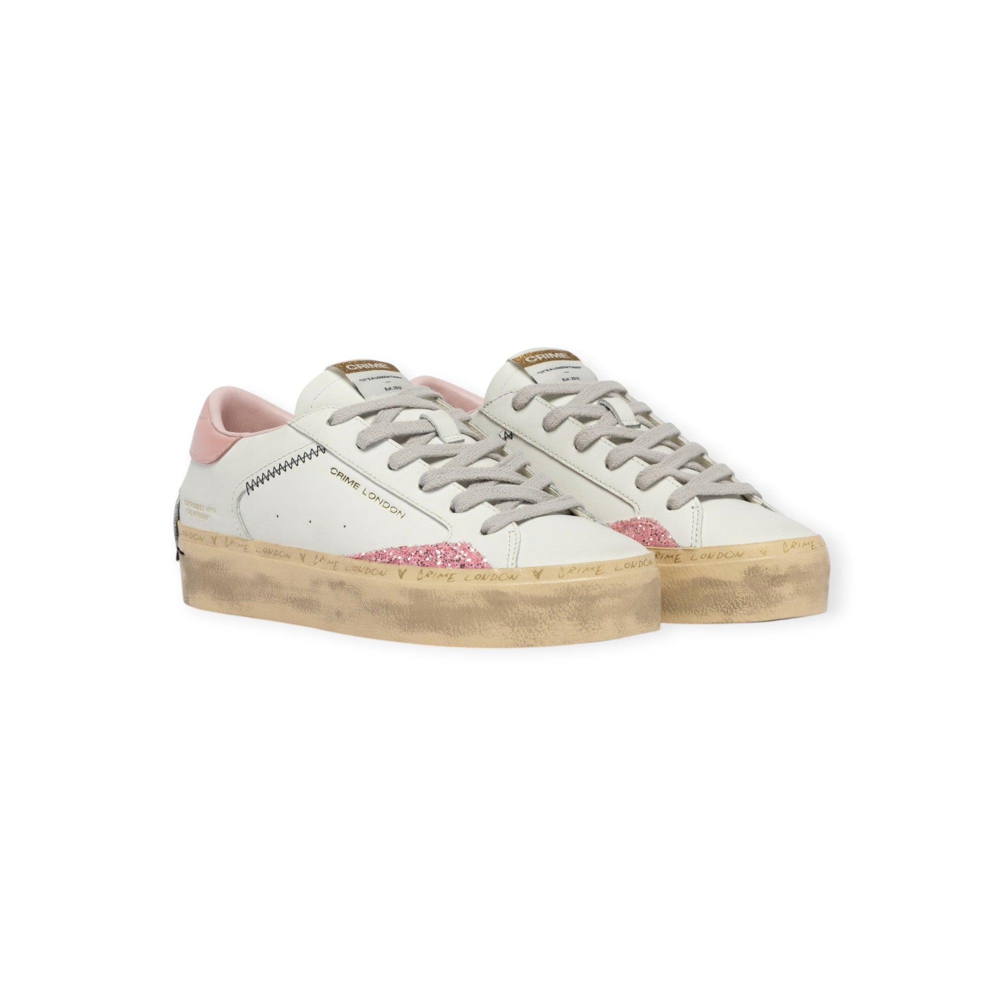 SNEAKERS DISTRESSED BIANCA
