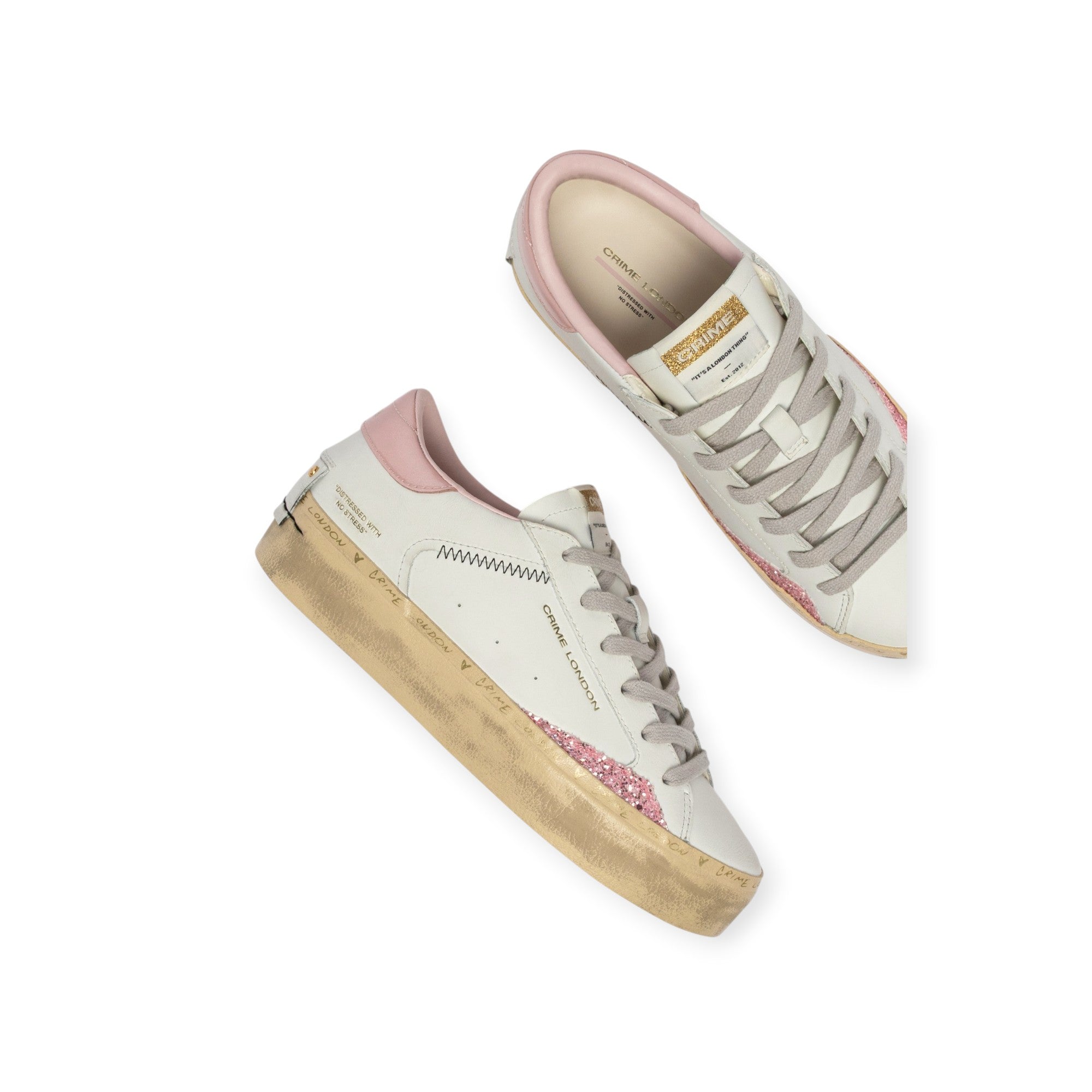 SNEAKERS DISTRESSED BIANCA