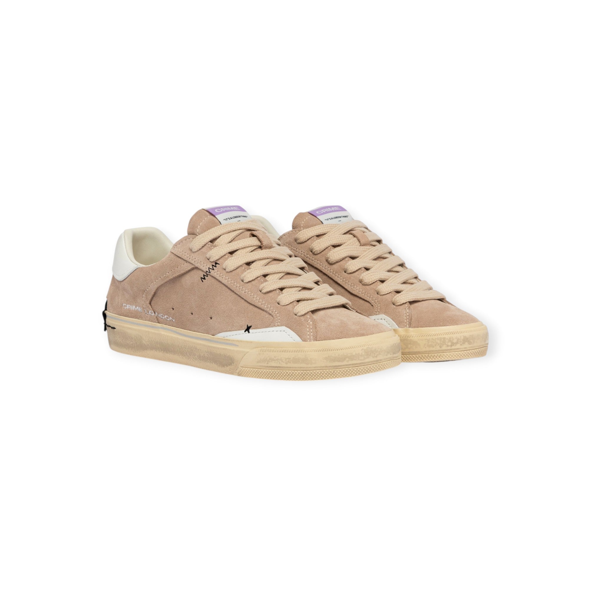 SNEAKERS DISTRESSED BEIGE