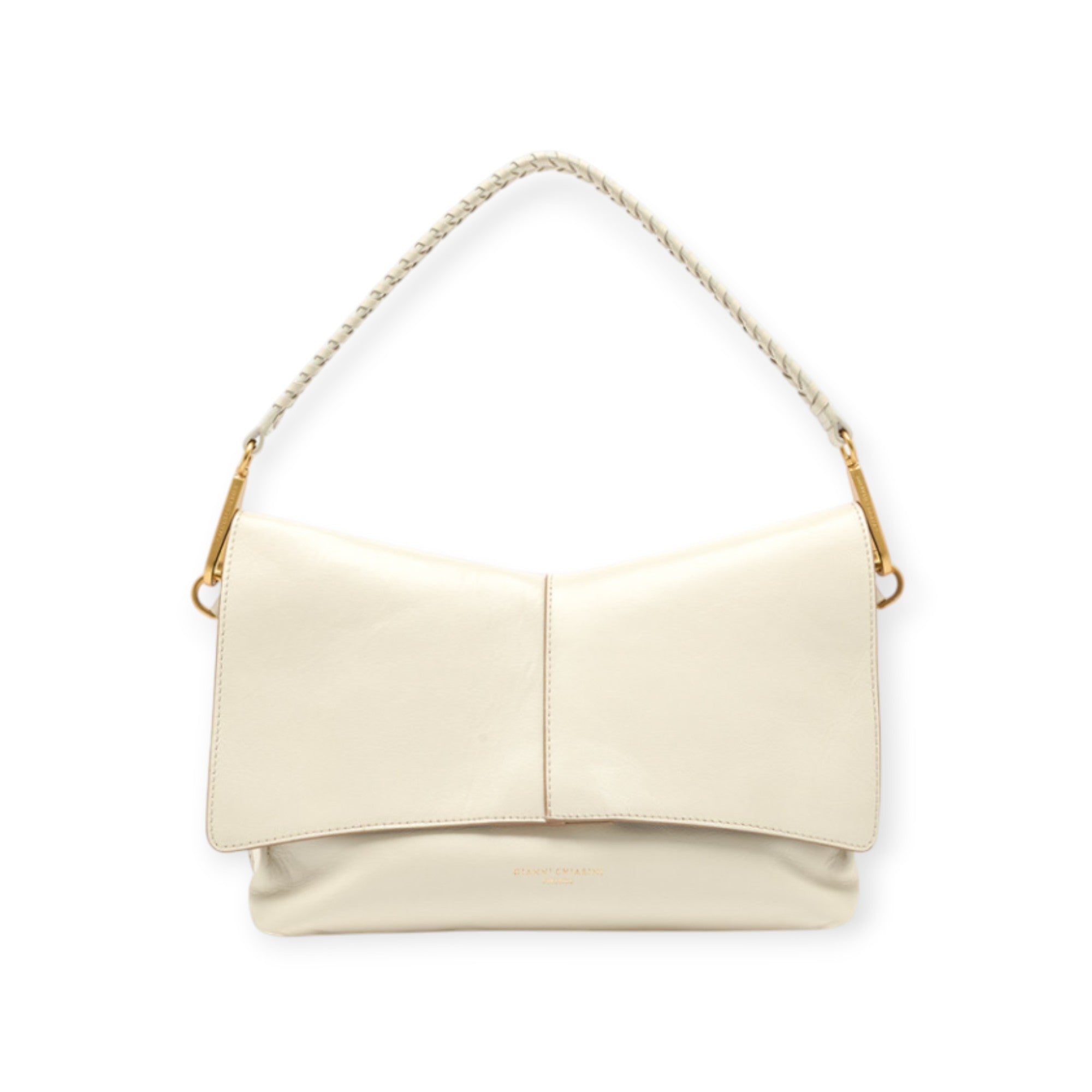 BORSA A SPALLA GRANDE AVORIO