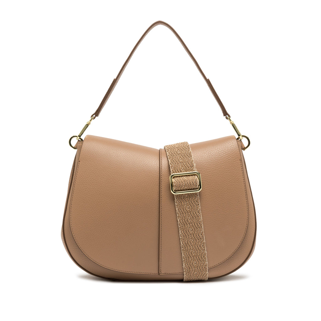 BORSA A TRACOLLA GRANDE BEIGE