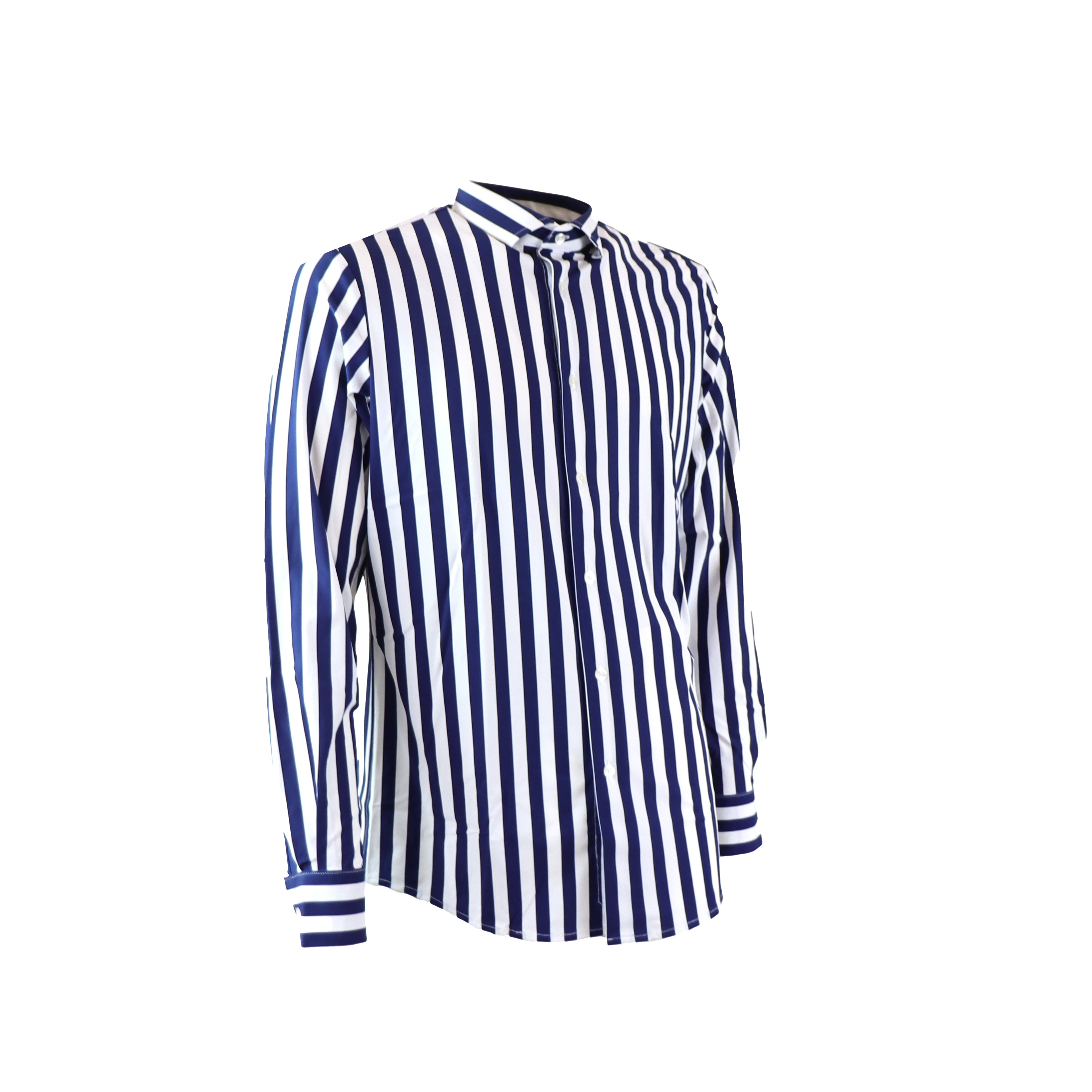 CAMICIA A RIGHE BLU