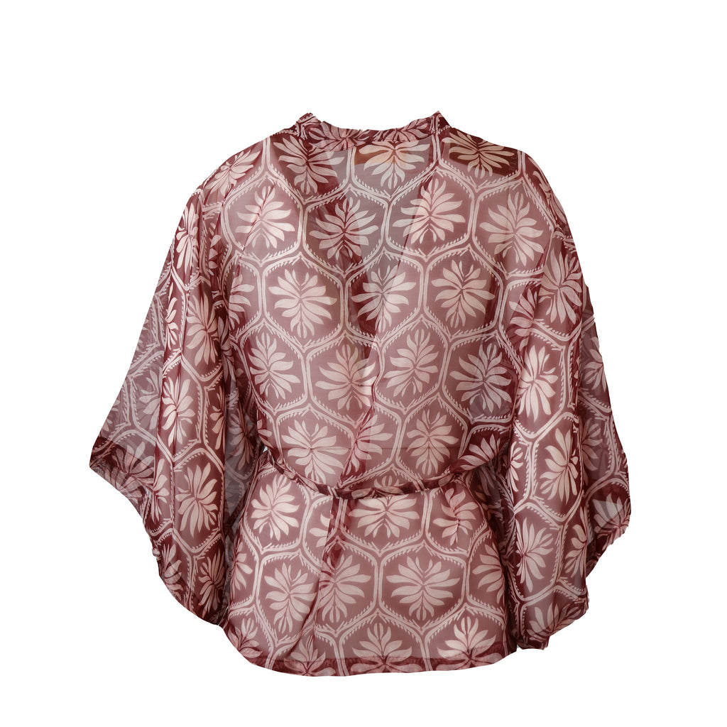 BLUSA QUOTA BORDEAUX FANTASIA