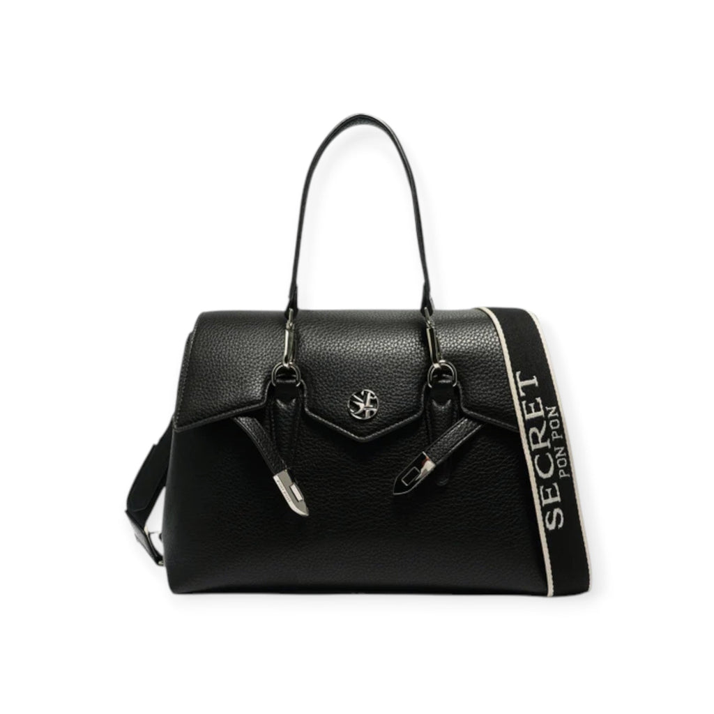 CLUTCH QUINY MEDIA NERA