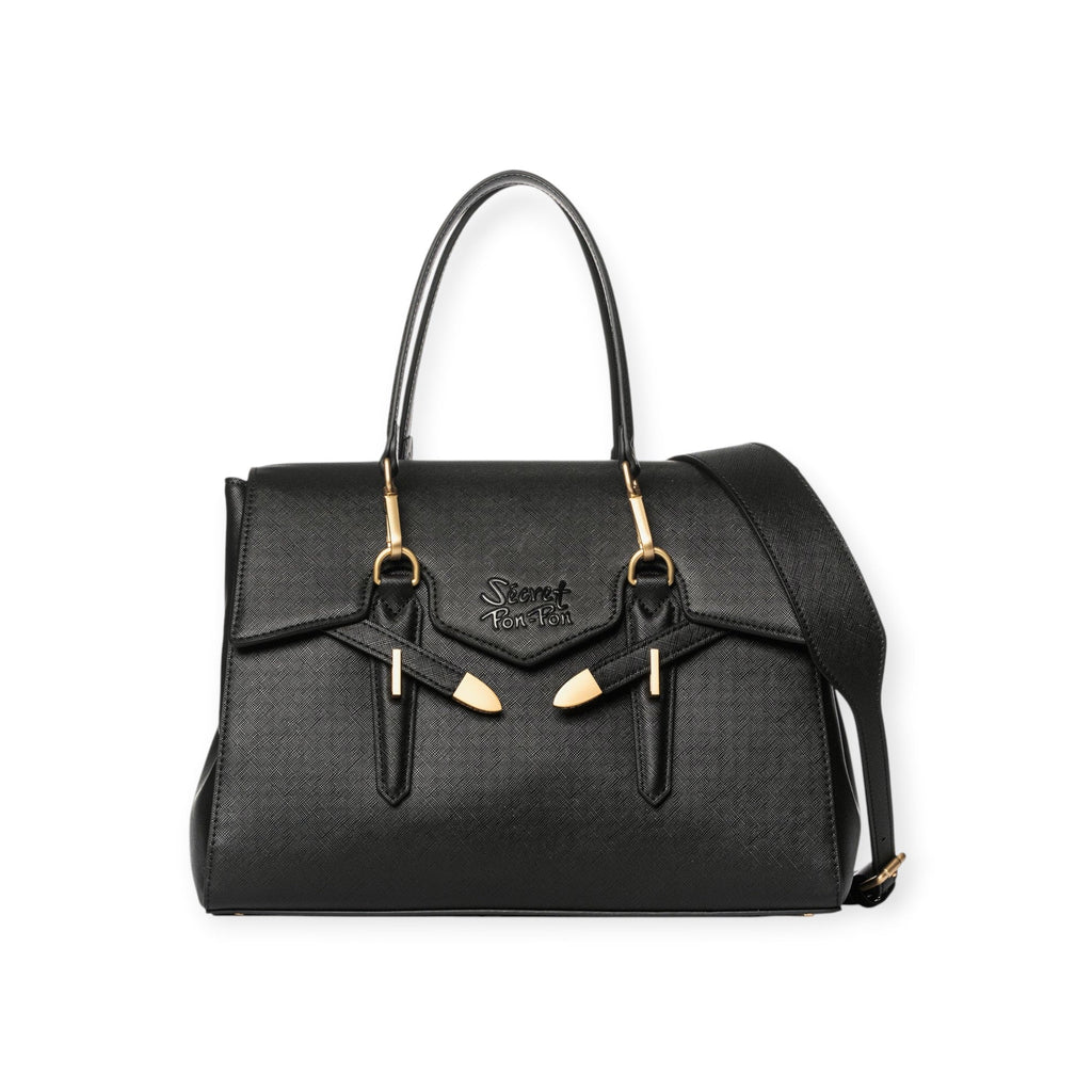 BORSA A MANO YALIS GRAIN NERA