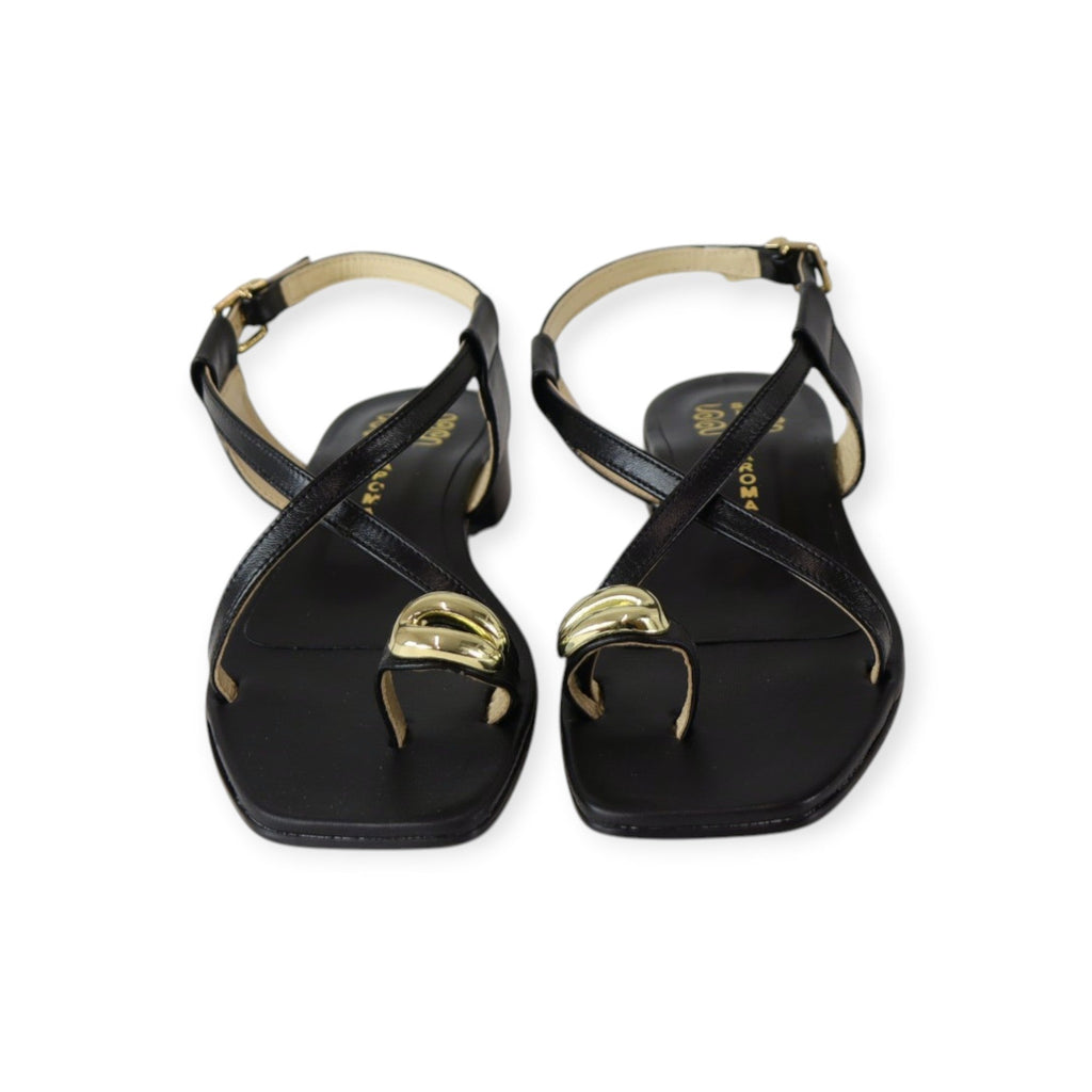SANDALO FLAT NERO