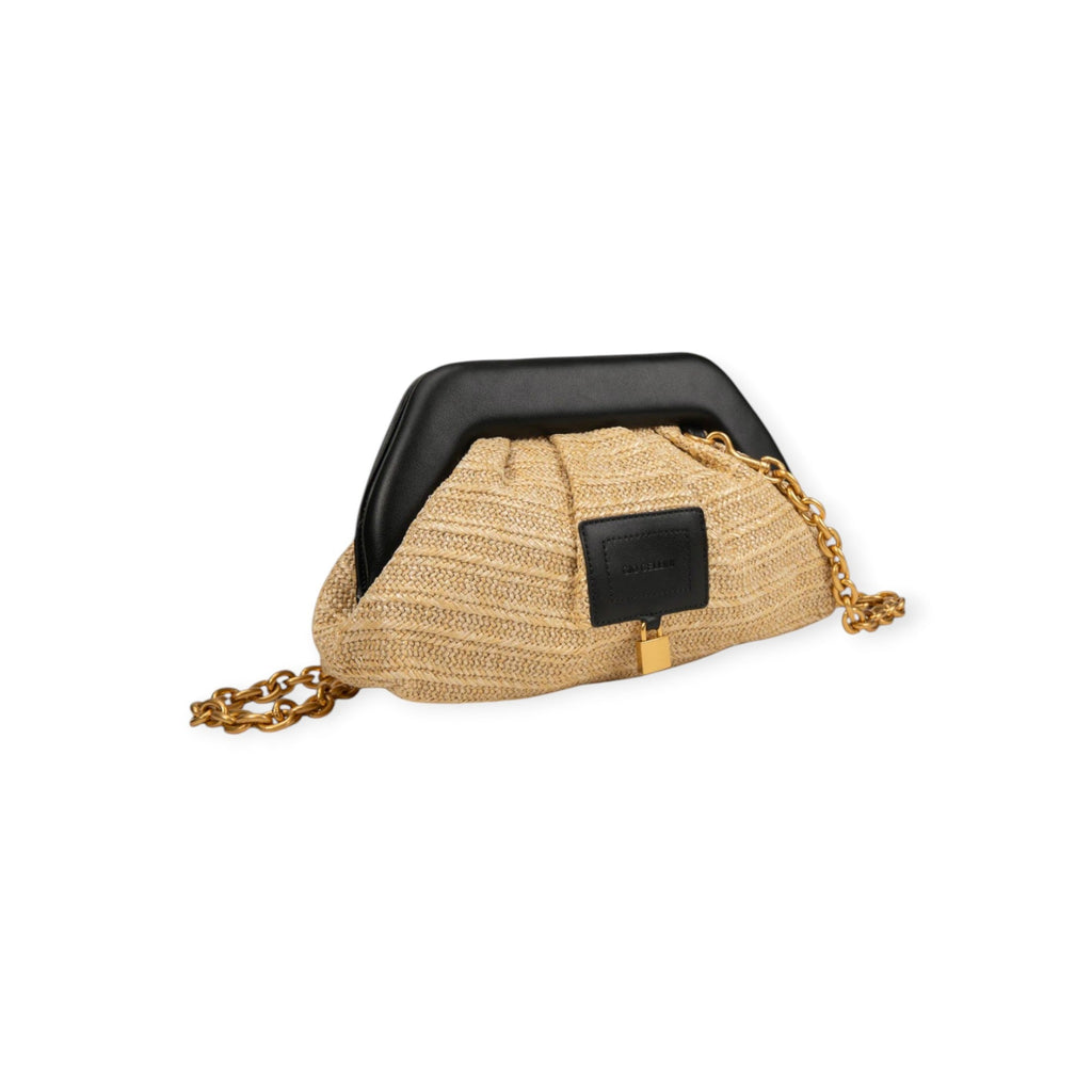 CLUTCH BAG NERA E BEIGE
