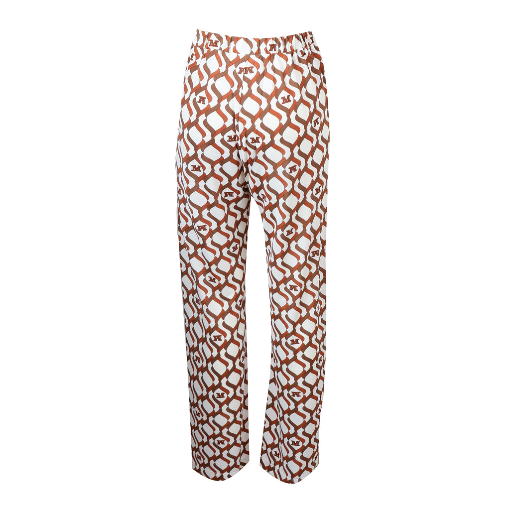 PANTALONE ABATE BIANCO E MARRONE