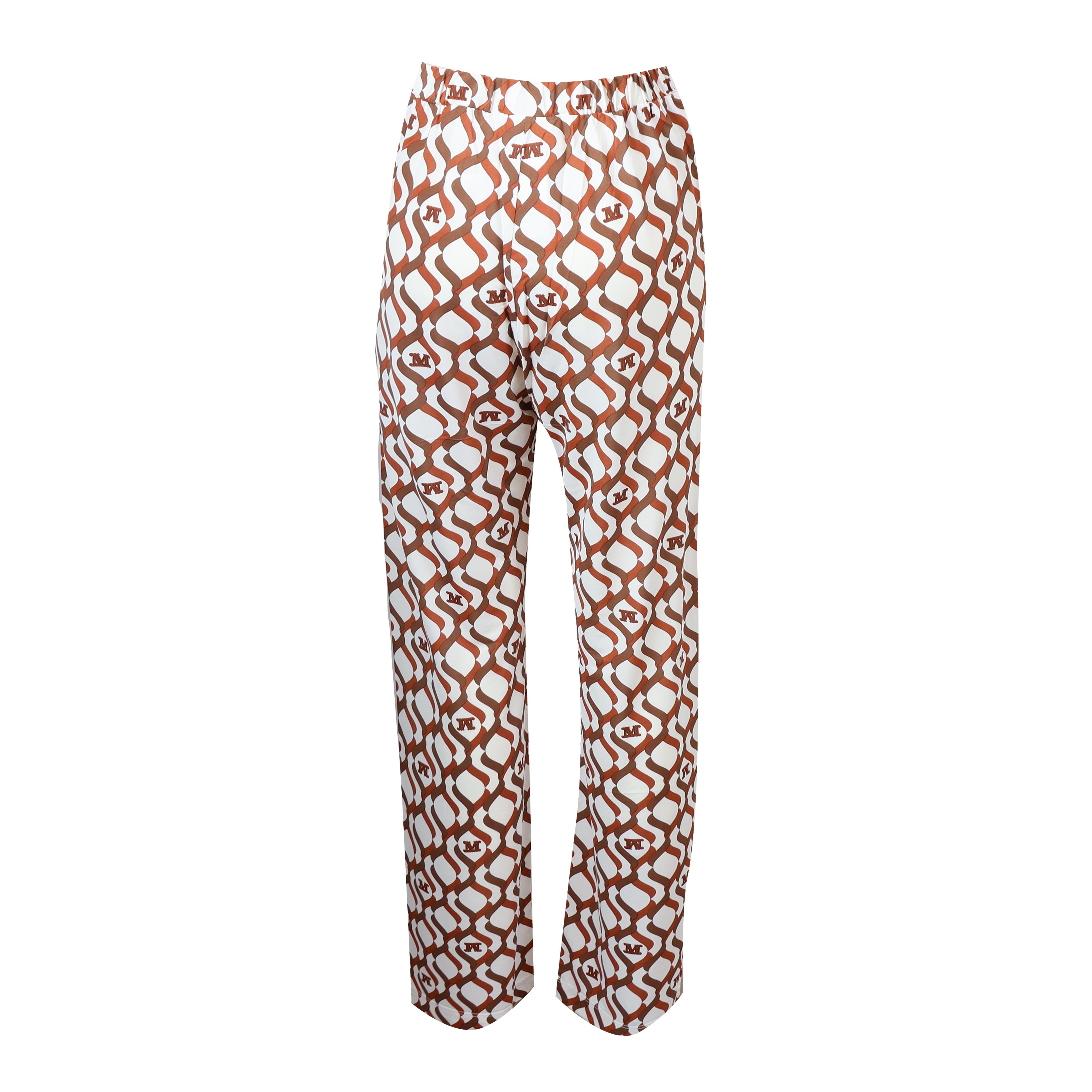 PANTALONE ABATE BIANCO E MARRONE
