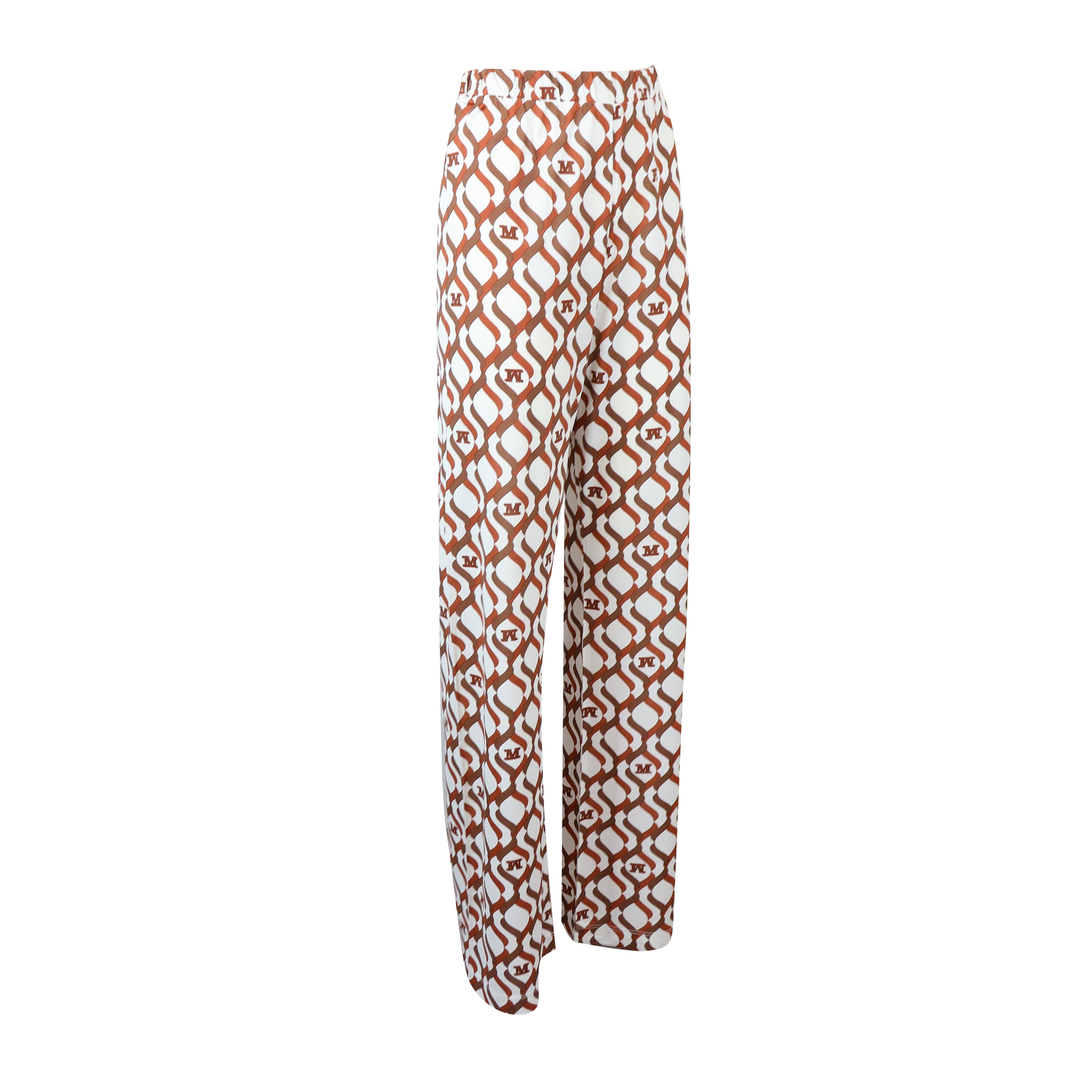 PANTALONE ABATE BIANCO E MARRONE