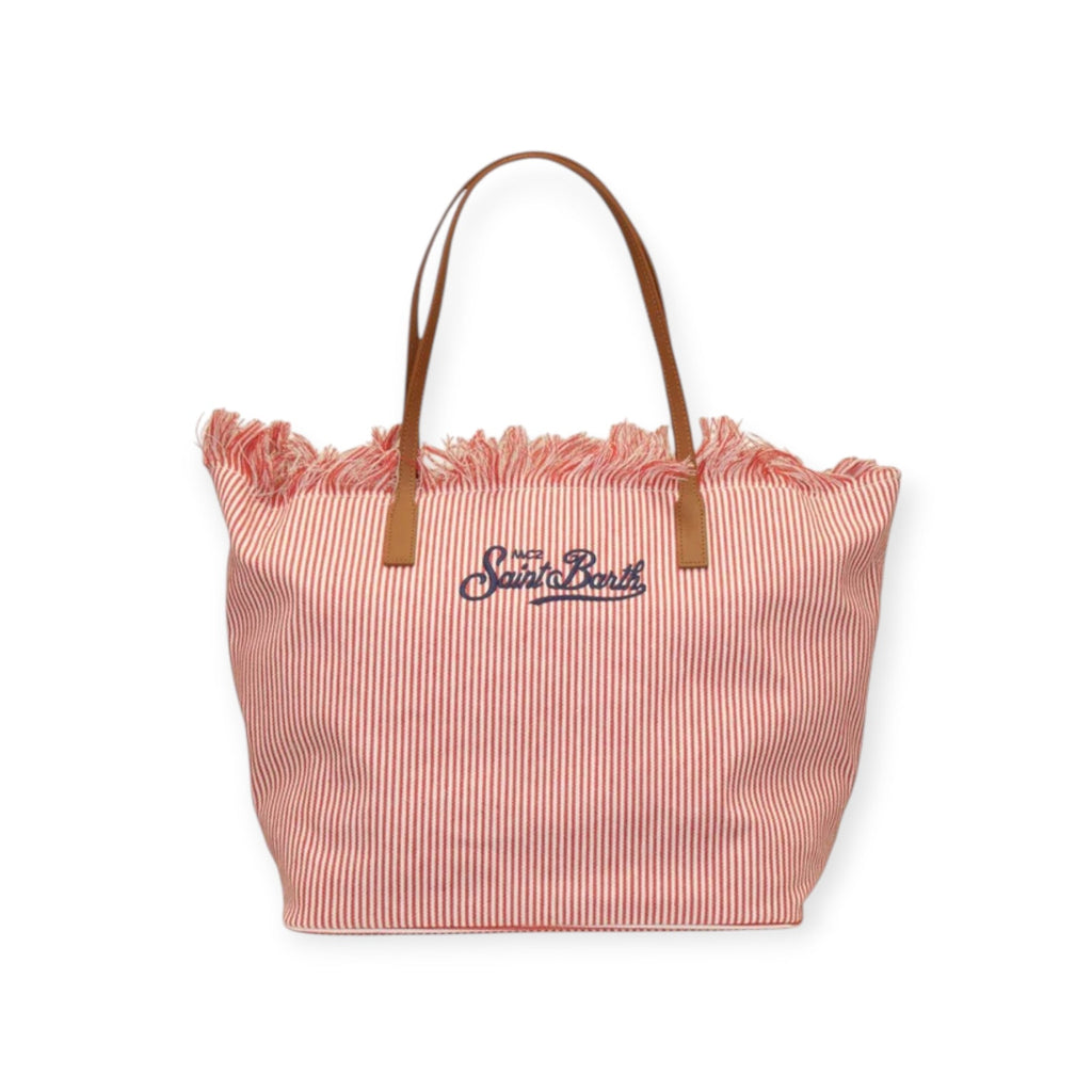 BORSA CITYBAG BIANCA E ROSSA