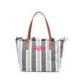 BORSA CITYBAG BIANCA E AZZURRA
