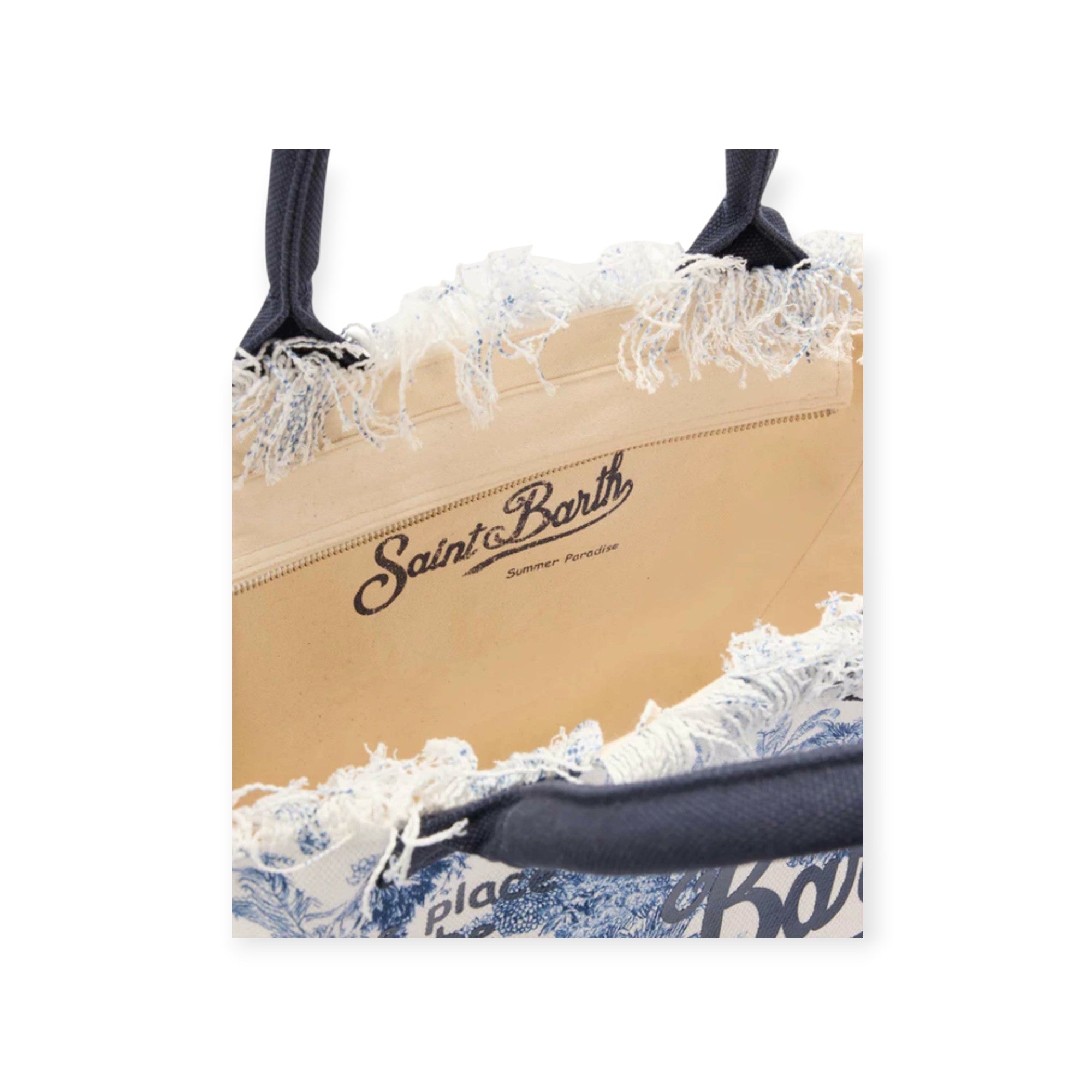 BORSA VANITY BLU E BIANCA
