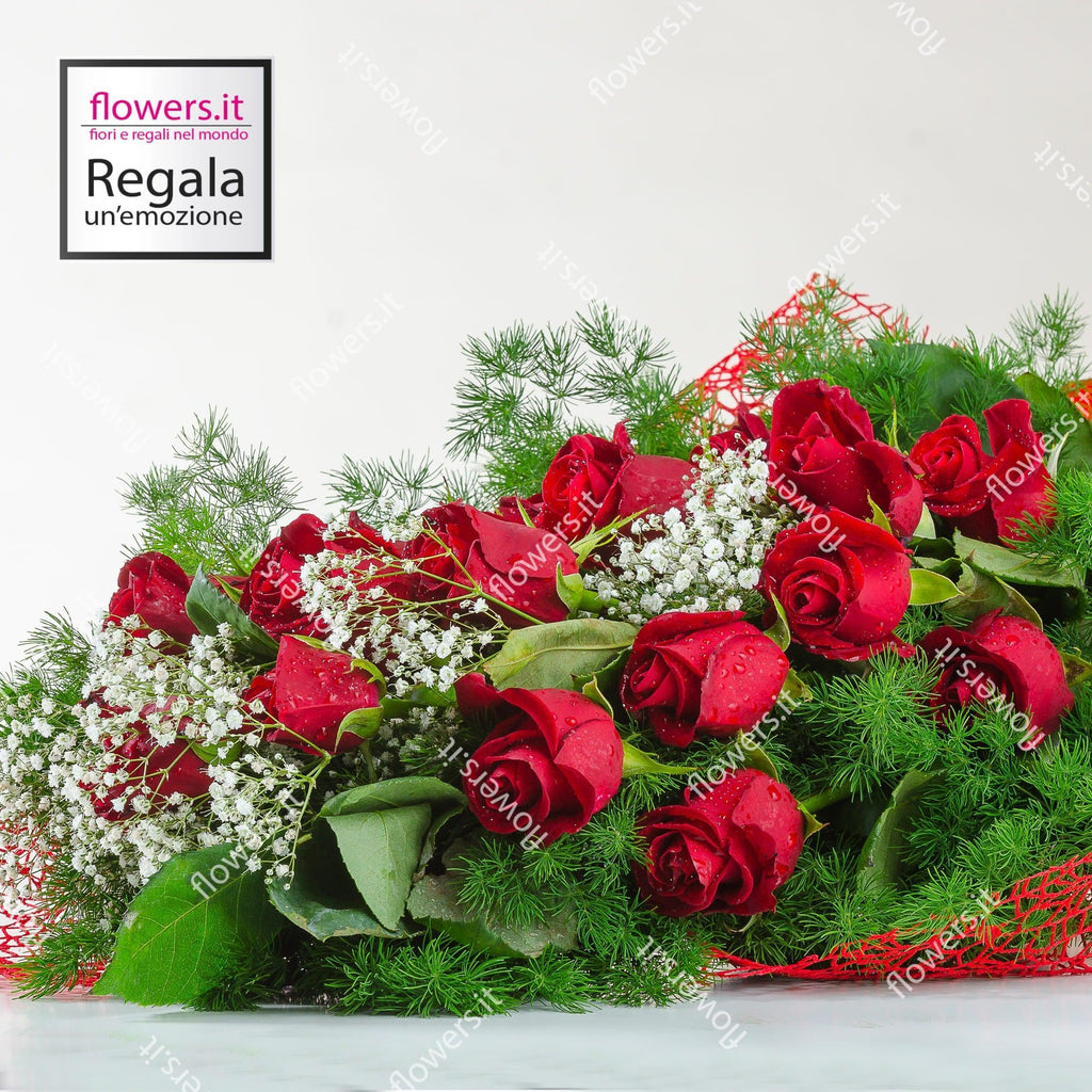 AMORE - Fascio di rose rosse