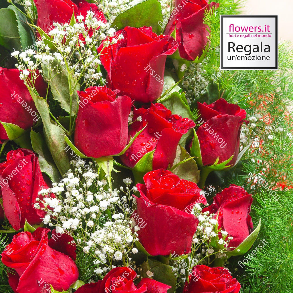 AMORE - Fascio di rose rosse