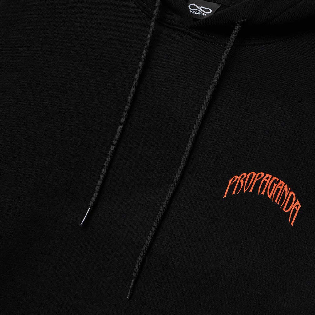 Propaganda Felpa con Cappuccio Skeleton Hoodie 21FWPRFE540-01 nero
