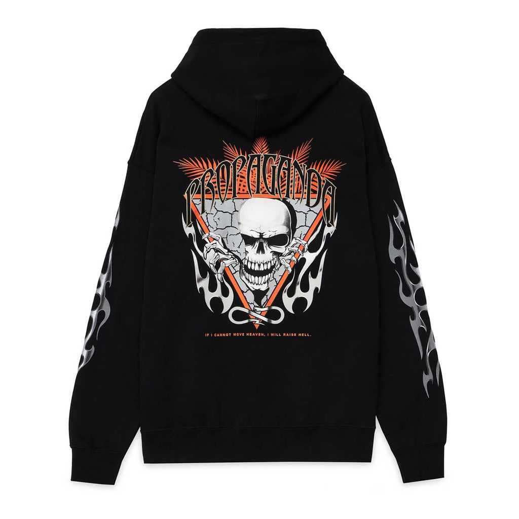 Propaganda Felpa con Cappuccio Skeleton Hoodie 21FWPRFE540-01 nero