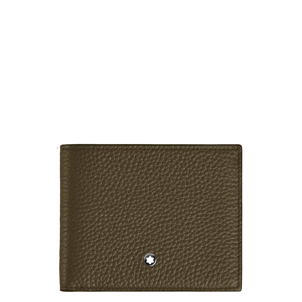 Montblanc portafoglio con portamonete 4 scomparti kaki 220216
