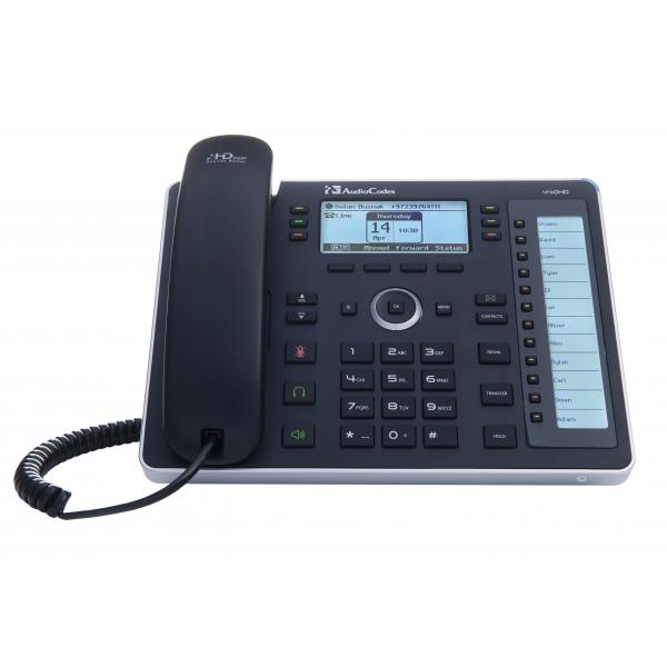 Audiocodes AudioCodes 440HD IP-Phone PoE GbE Black6 lines, 2 Ethernet 10/100/1000 ports, 18 Program [IP440HDEG]