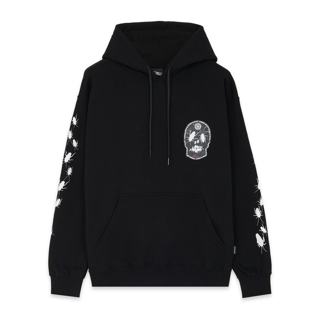 Propaganda Felpa con cappuccio e tasca a marsupio Rank Hoodie 22FWPRFE718-01 black