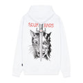Propaganda felpa con cappuccio e tasca a marsupio Bags Hoodie 22FWPRFE771-02 white