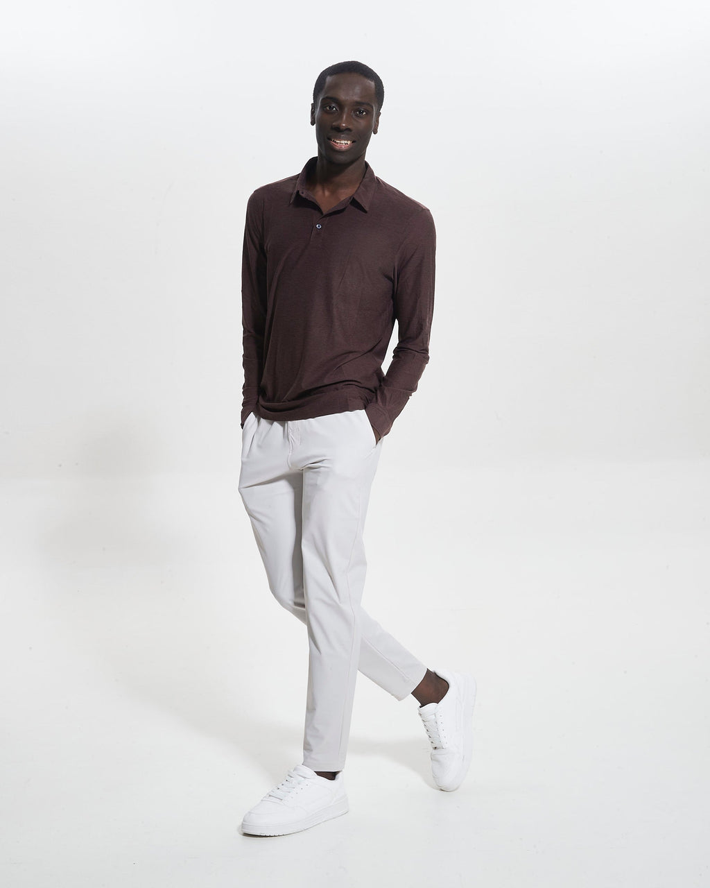 AptySoft™ Long Sleeve Polo