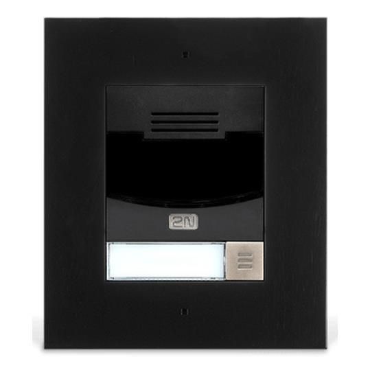 2N IP Solo with camera - black, flush mount (includes flush mount frame, must be together with 9155017) [9155301CBF]