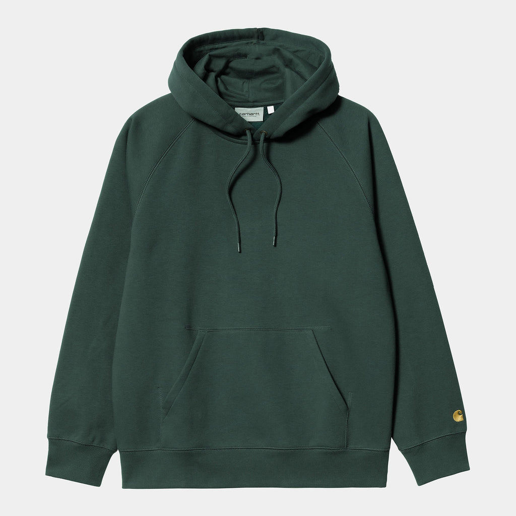 Carhartt Felpa con cappuccio da uomo 1026384 1H3 juniper-gold