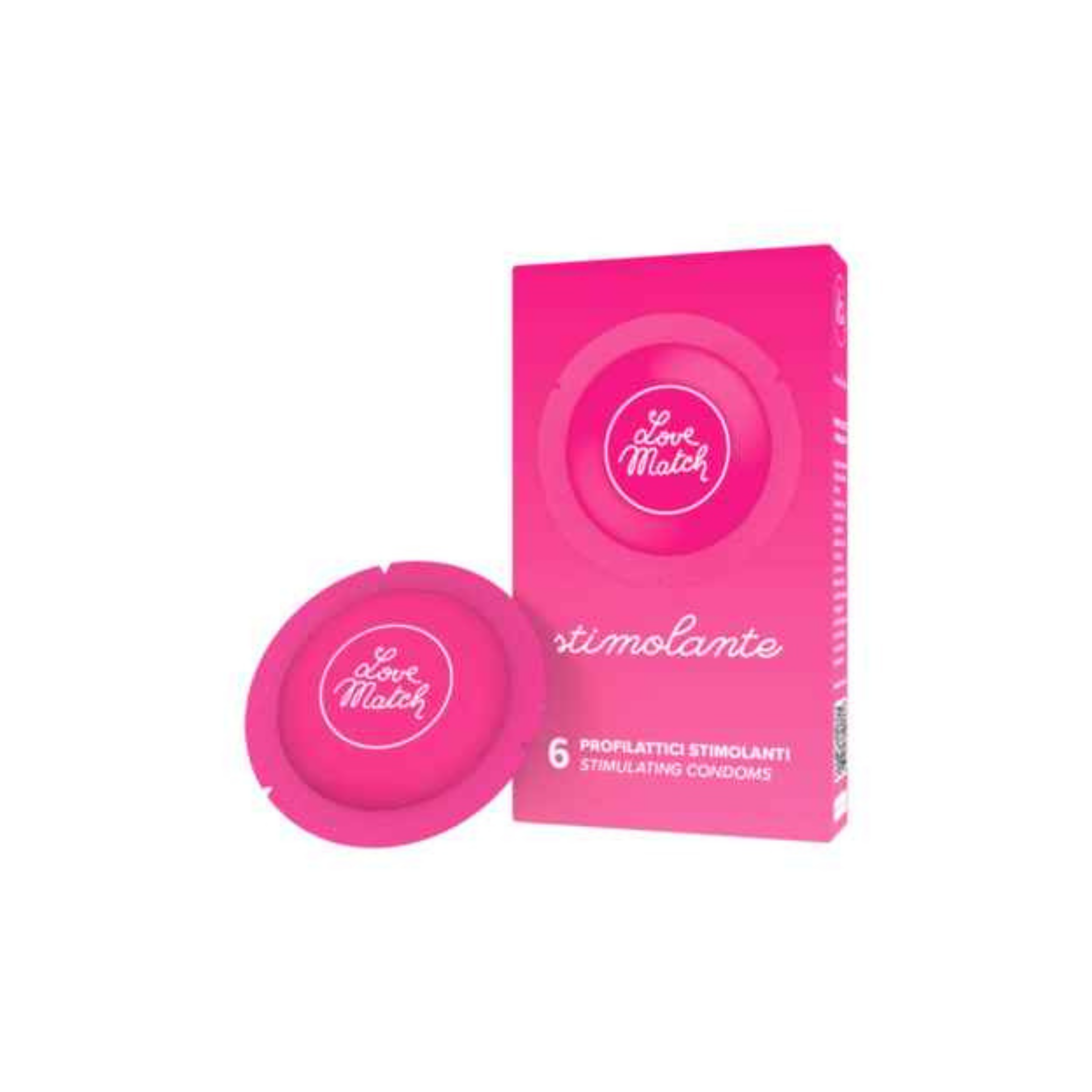 Profilattico Love Match Stimolante 6 pezzi- Confezione da 24 pezzi