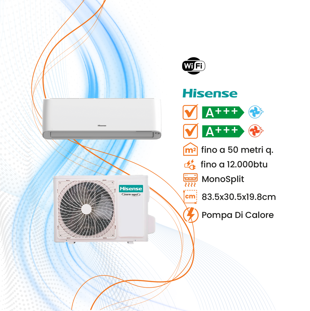 Climatizzatore Hisense Energy Pro Plus Inverter R-32 WiFi