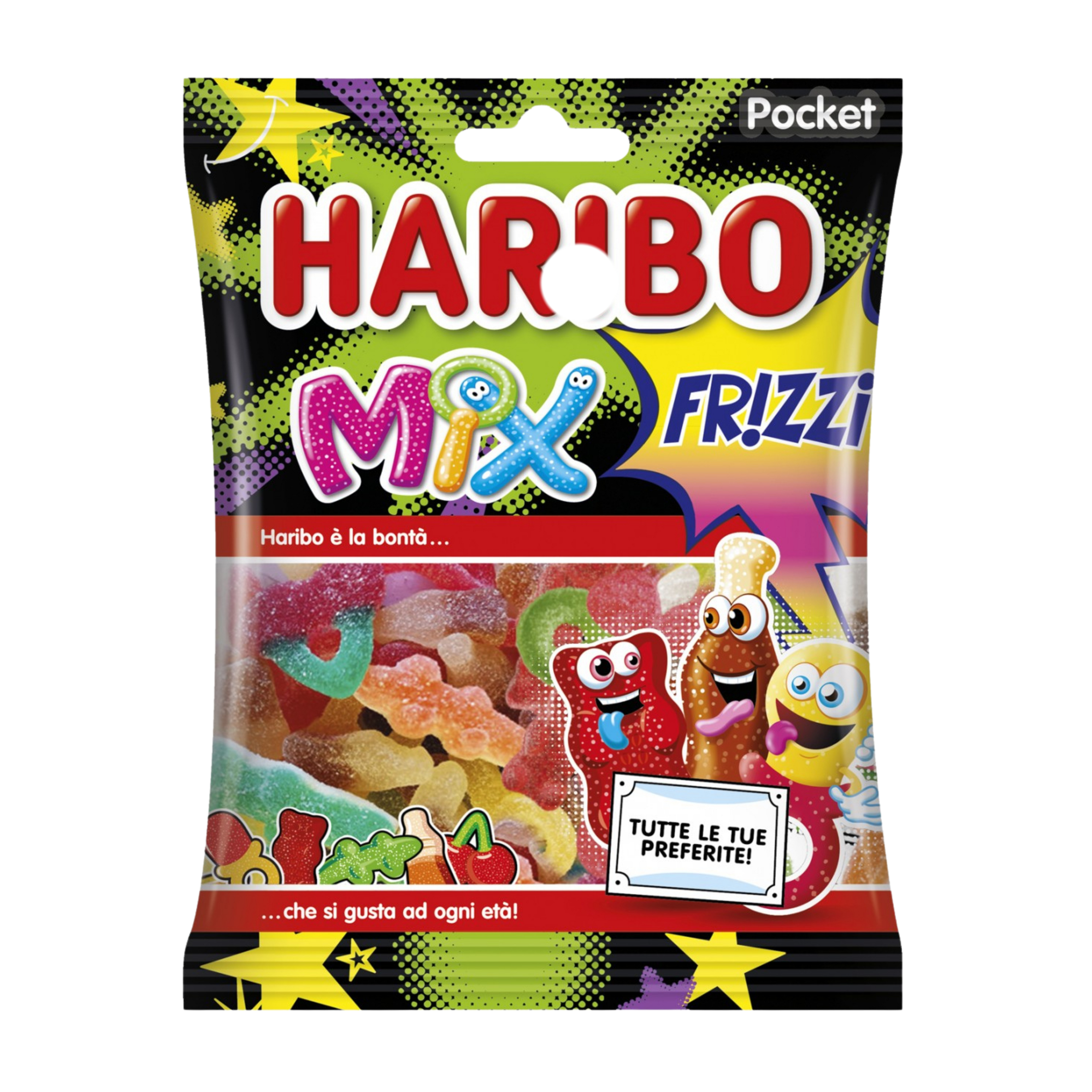 Haribo Frizzi Mix 90gr - Confezione da 30 pezzi