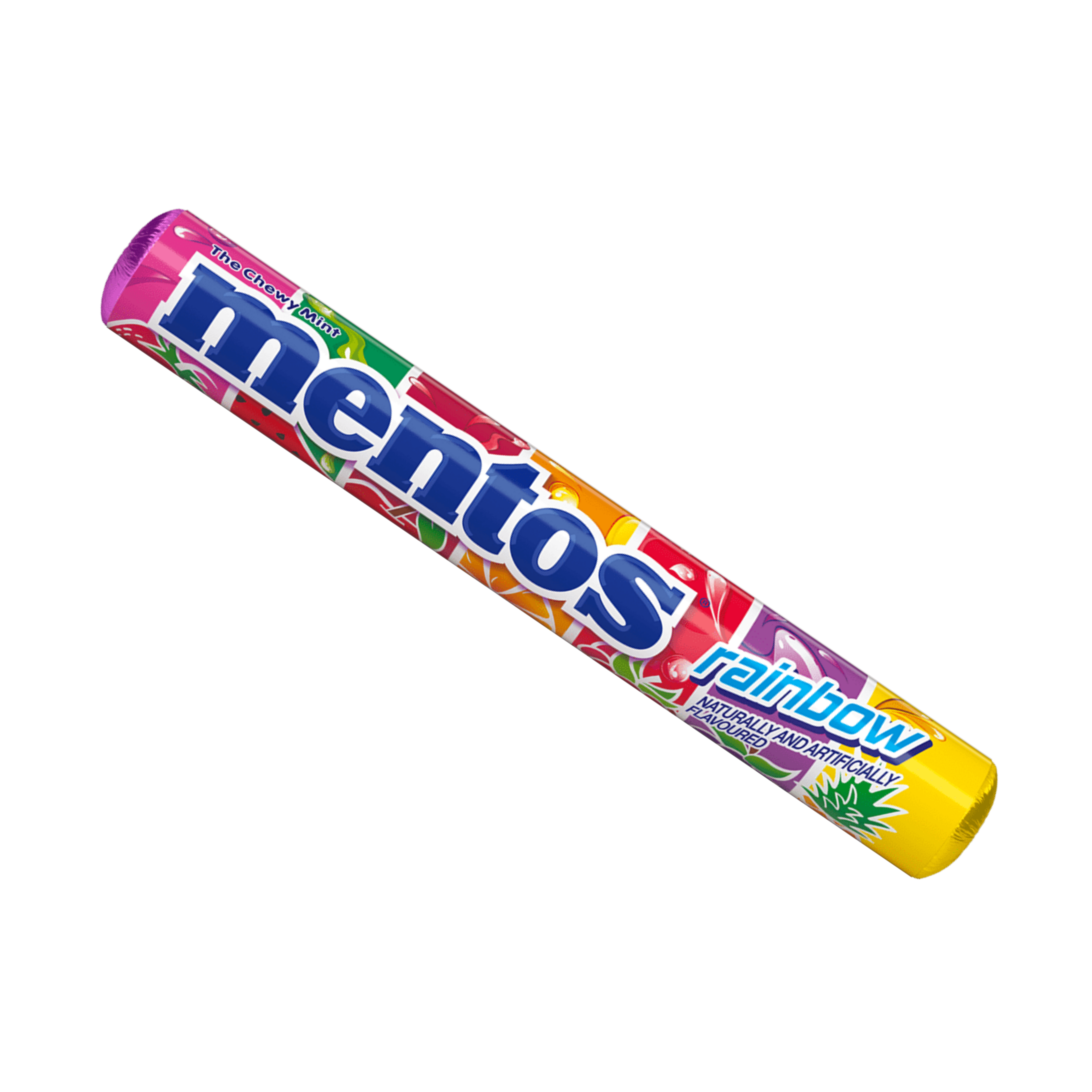 Mentos rainbow, confetti di caramelle alla frutta- Confezione da 24 pezzi