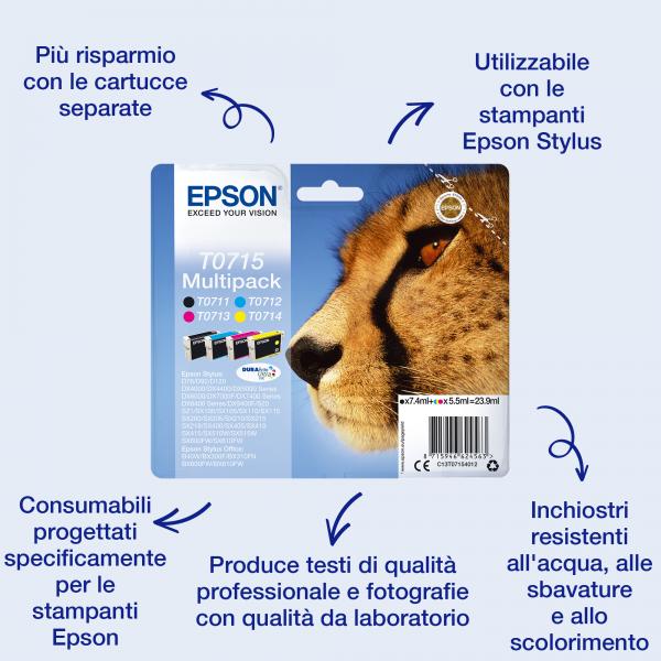 EPSON CART MULTIPACK STYLUS D78/DX4000/5000/6000 [C13T07154012]
