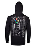 DIFUZED NINTENDO  SNES CONTROLLER  FELPA CON CAPPUCCIO  S
